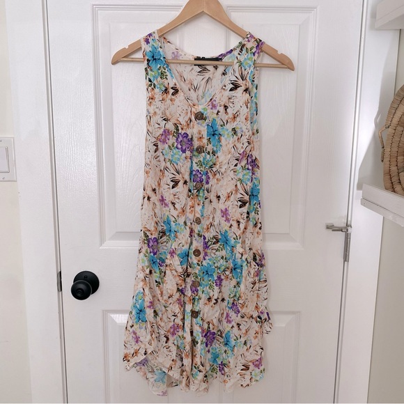 Floral Sleeveless Dress - Picture 1 of 7